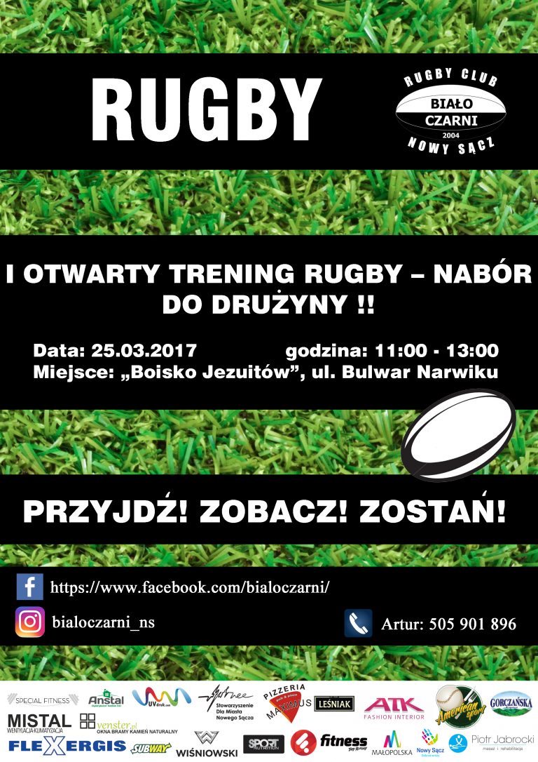 Nowy Sącz: otwarty trening rugby