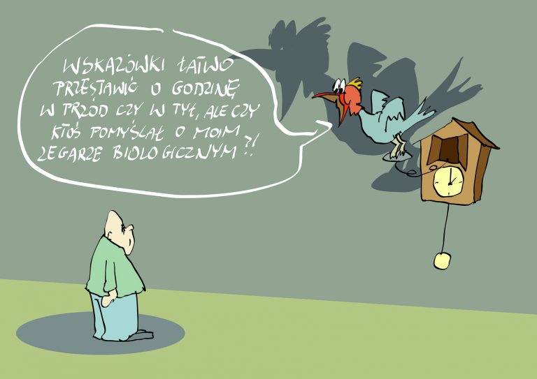 Wskazówki łatwo przestawić o godzinę…