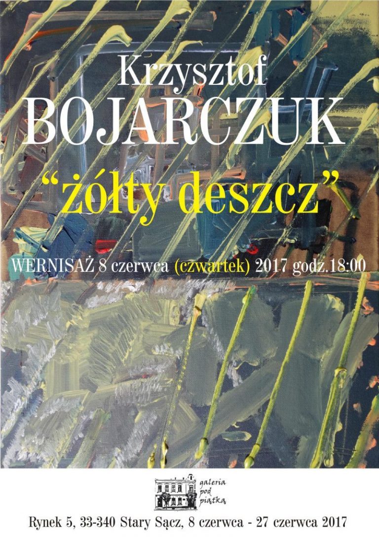 Stary Sącz: wernisaż wystawy malarstwa Krzysztofa Bojarczuka