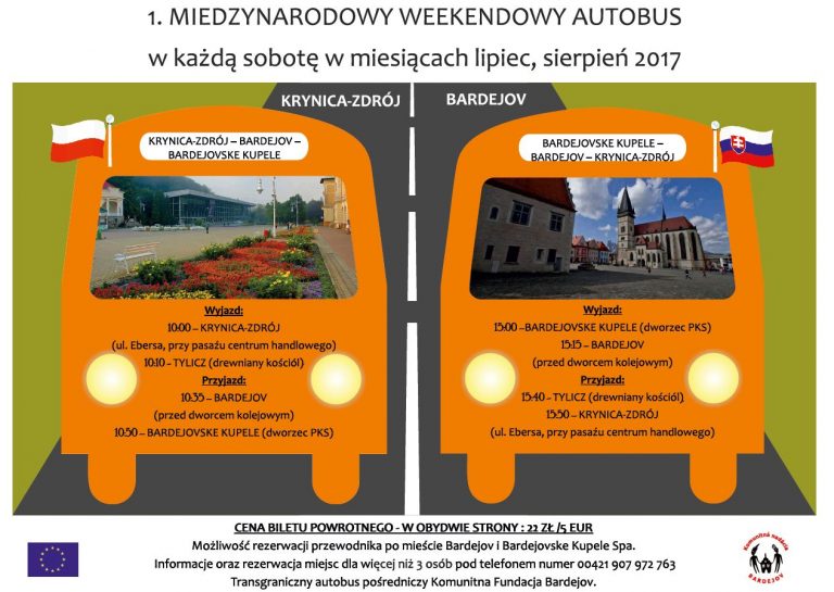 Krynica – Zdrój: będzie wakacyjny autobus do Bardejova