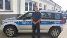 Policjant po służbie gasił pożar. Z objawami zatrucia czadem trafił do szpitala