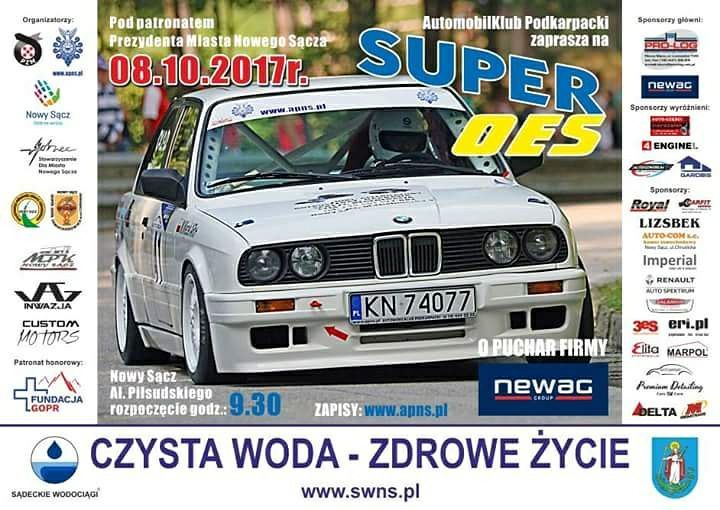 Nowy Sącz: W niedzielę Super OES o Puchar Newagu. Niektóre ulice będą zamknięte