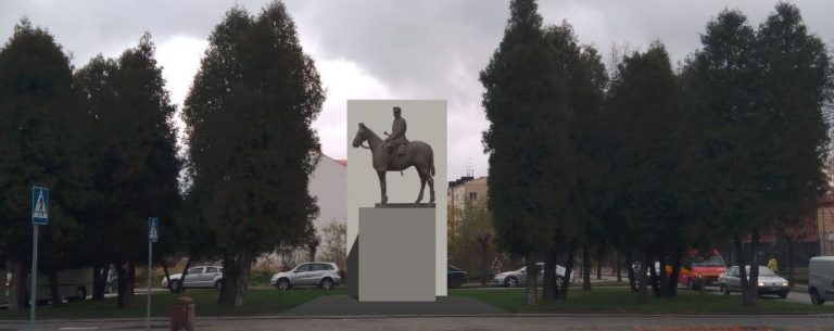 Nowy Sącz: pomnik Józefa Piłsudskiego w 2018 roku. Radni jednogłośnie poparli projekt