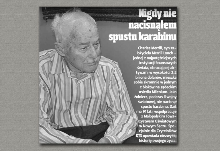 Zmarł Charles Merrill, skromny milioner i filantrop. Kochał Nowy Sącz i tutaj spędził ostatni czas…