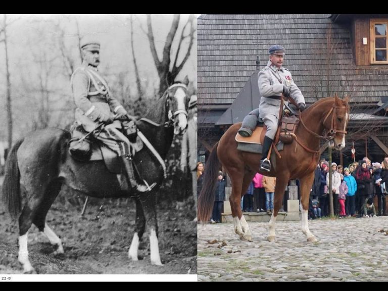 Marszałek Piłsudski na swojej Kasztance znów odwiedził Nowy Sącz