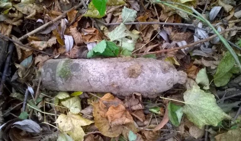 Gołkowice: niewybuch w lesie nad Dunajcem
