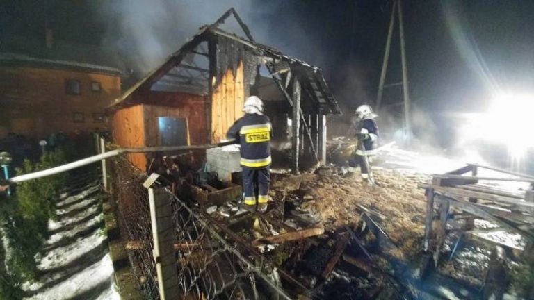 Łomnica Zdrój: spłonęła stolarnia. Niewiele brakło, a dom również stanąłby w ogniu