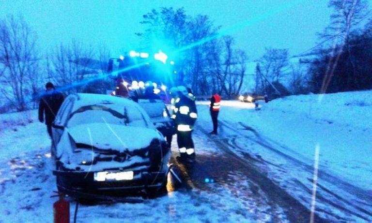 Wola Kurowska – czołowe zderzenie dwóch Volkswagenów