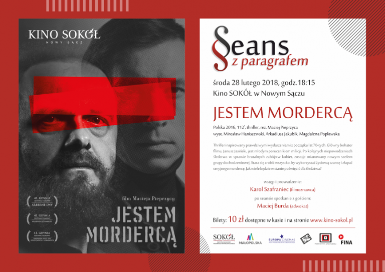 28 lutego, Kino Sokół: Seans z Paragrafem „Jestem mordercą”