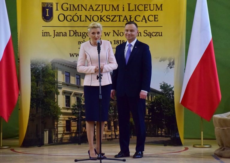 Prezydent Andrzej Duda w I LO: ta szkoła zdążyła wychować późniejszych rycerzy niepodległości
