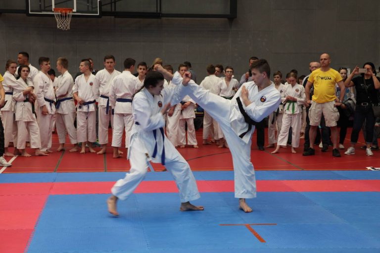 Karate. Tata walczył razem z 5-letnim synkiem