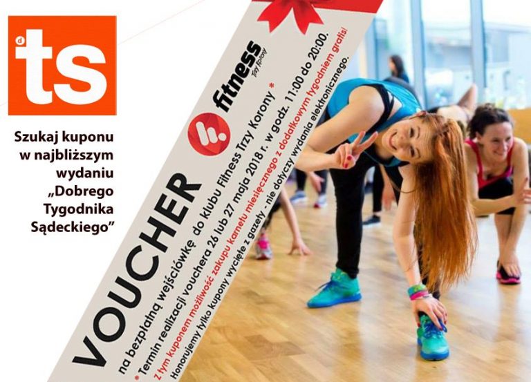 15 tysięcy wejściówek do Fitness Trzy Korony dla Czytelników DTS