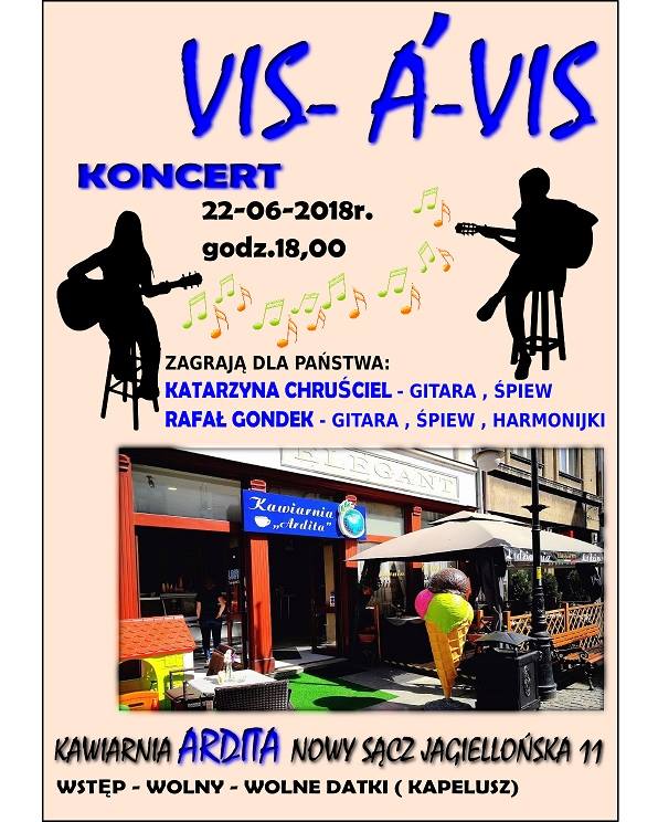 22 czerwca, godz. 18, Nowy Sącz: Koncert duetu Chruściel & Gondek w „Ardicie”