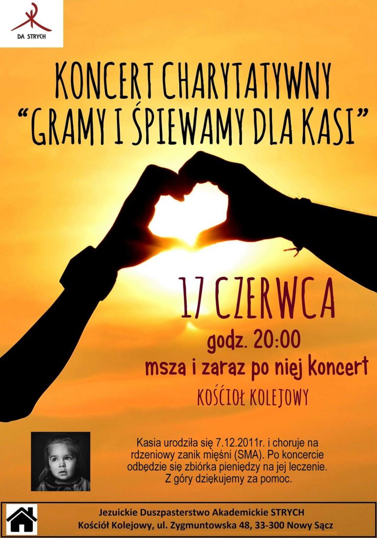 17 czerwca, Nowy Sącz: koncert charytatywny dla Kasi