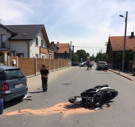 Nowy Sącz, Paderewskiego: kierowca skutera ranny w wypadku