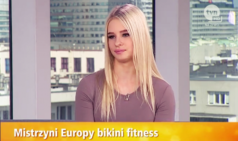 Nasza Mistrzyni Europy bikini fitness w Dzień Dobry TVN [FILM]
