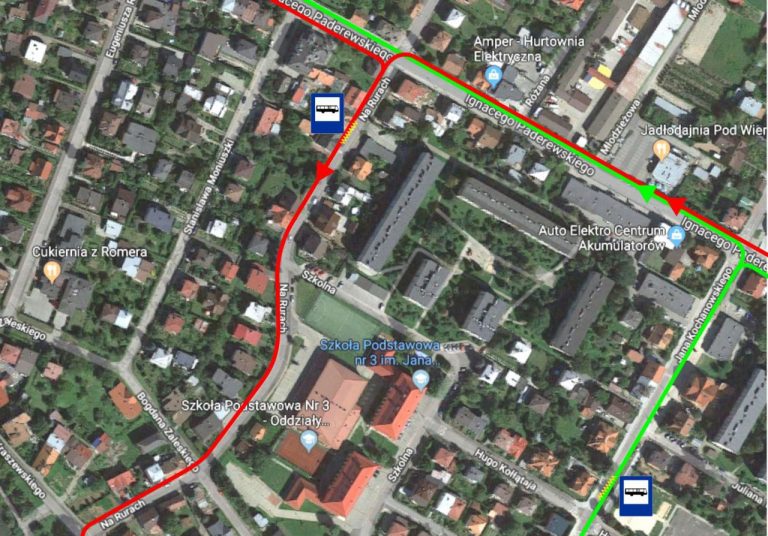 UWAGA! Miejskie autobusy pojadą ulicami Kochanowskiego i Na Rurach