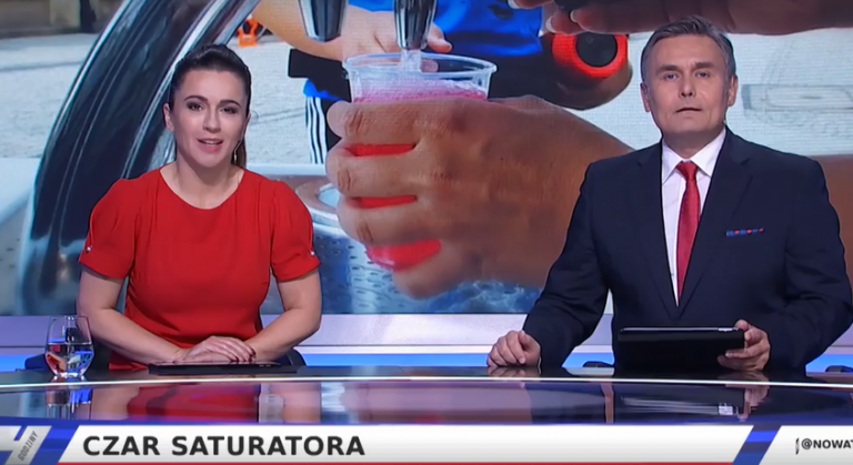 Sądecki saturator gwiazdą ogólnopolskiej telewizji [FILM]