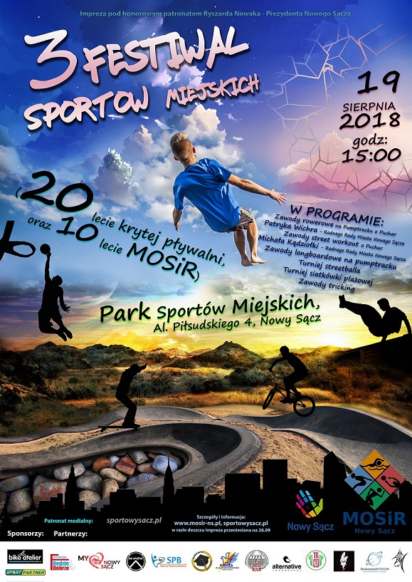 III Festiwal Sportów Miejskich już 19 sierpnia!