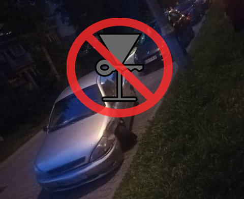 Nowy Sącz, ul. Hubala: pijana kobieta wiozła autem trójkę małych dzieci. Był wypadek…