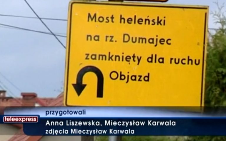 Nowy Sącz w Teleexpresie: nowa rzeka pod nowym mostem!