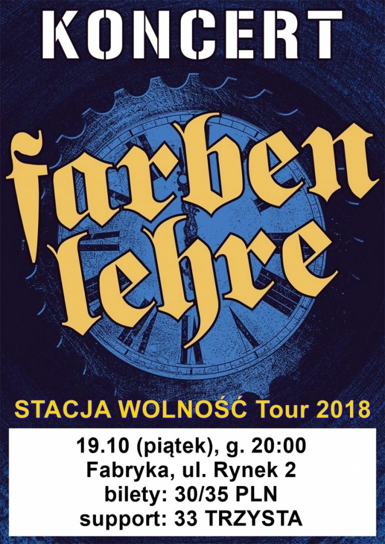 Nowy Sącz, Fabryka: FARBEN LEHRE i 33 Trzysta zapraszają na Stację Wolność