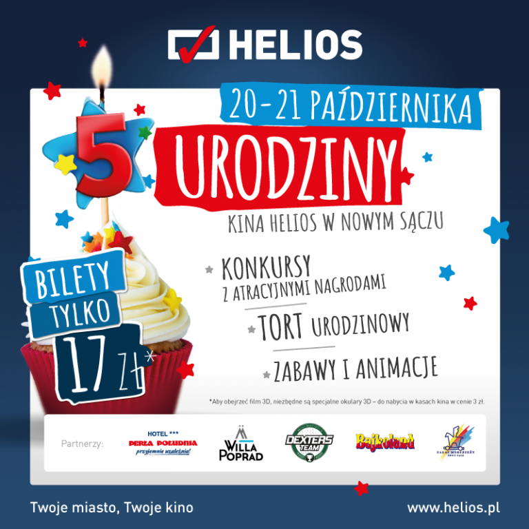 5. urodziny nowosądeckiego kina Helios!