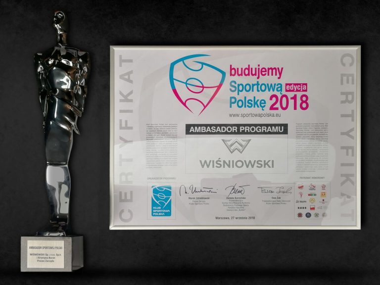 Wiśniowski z nagrodą dla budowniczych polskiego sportu!