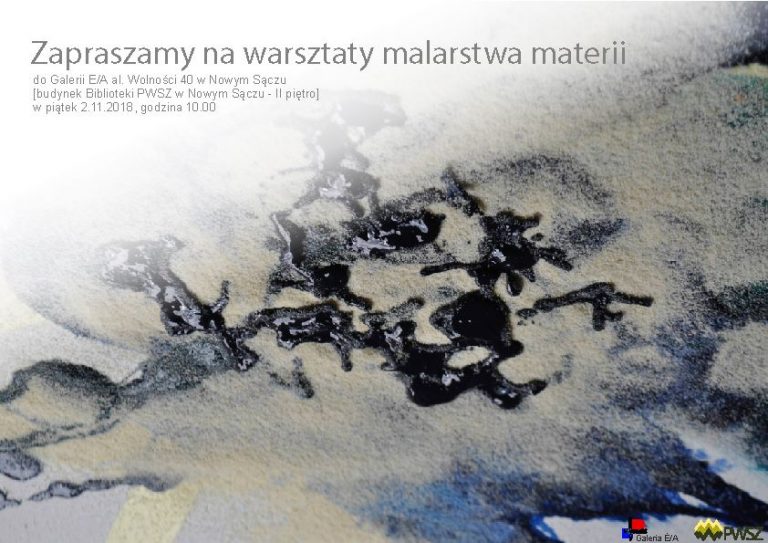 Granicą jest jedynie nasza wyobraźnia. Zapraszamy na warsztaty malarstwa materii