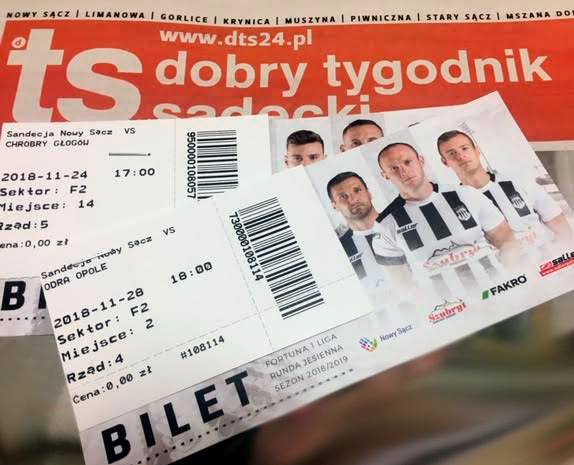 Uwaga szybki konkurs! Do rozdania bilety na mecz Sandecji