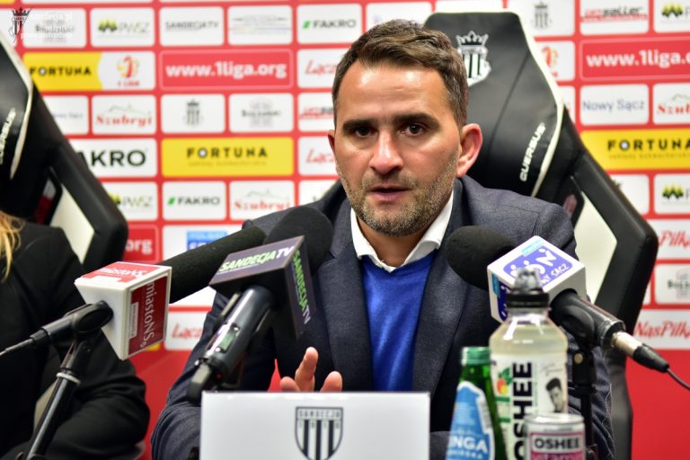 Trener Sandecji po zwycięstwie 2:0: „Dziękuję zwłaszcza Panu Włodkowi”