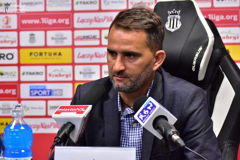 Trener Sandecji po remisie: „Chcieliśmy dobić do czołówki”