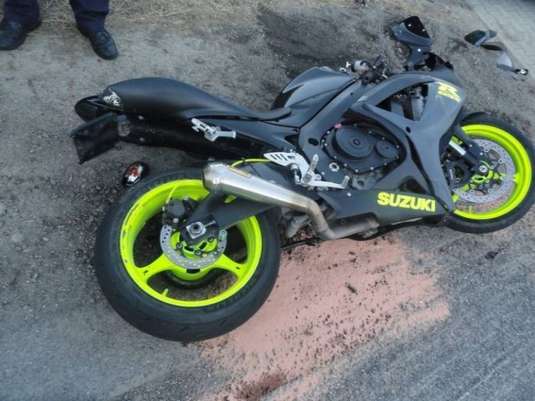Wystarczyła chwila nieuwagi. Motocyklista w szpitalu