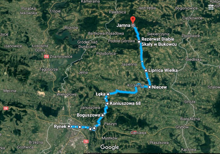 Jamna na niedzielę (Sądecka Mapa Rowerowa II/V)