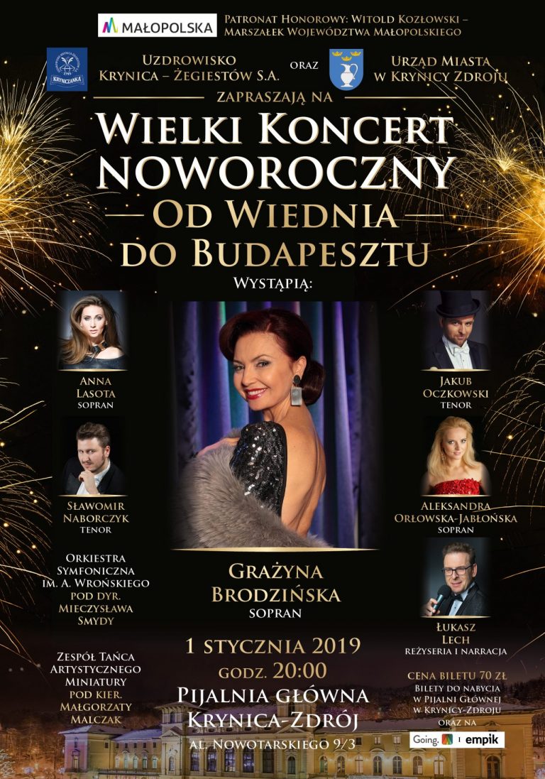 Krynica – Zdrój, 1 stycznia: Od Wiednia do Budapesztu, koncert noworoczny