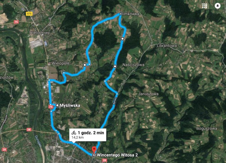 Przez Myśliwską na widokową górę (Sądecka Mapa Rowerowa II/ XVIII)