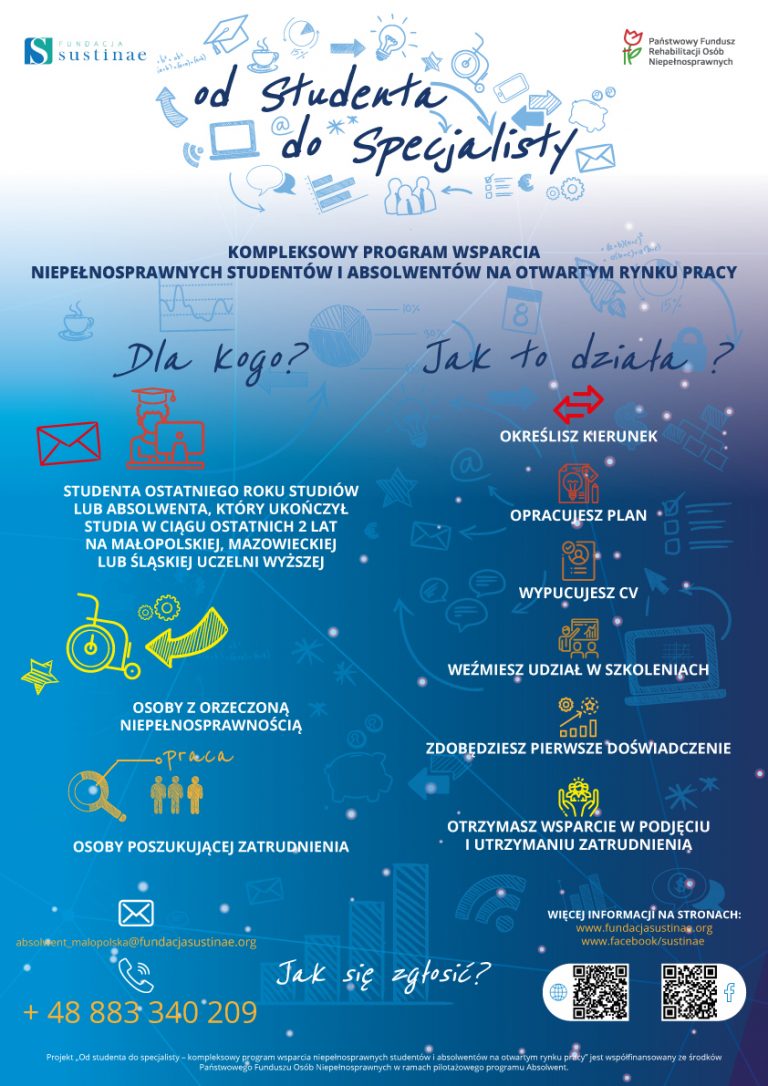Od studenta do specjalisty – program dla niepełnosprawnych studentów i absolwentów
