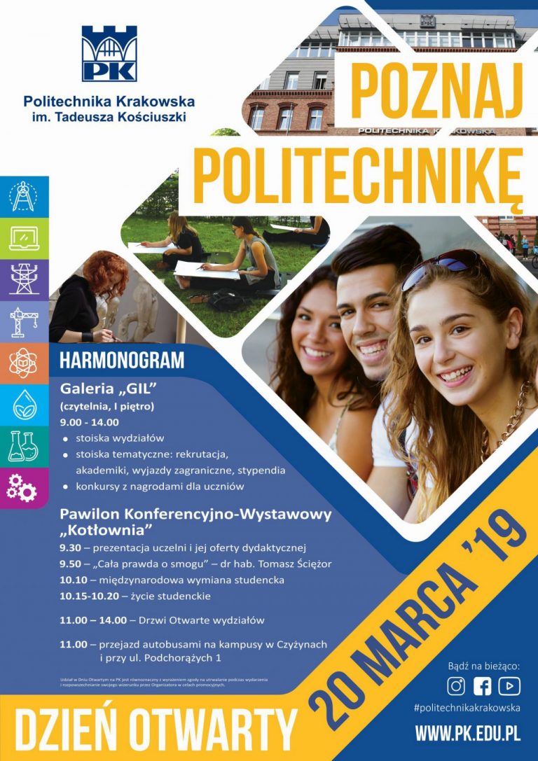Poznaj Politechnikę Krakowską – przyjedź na dzień otwarty