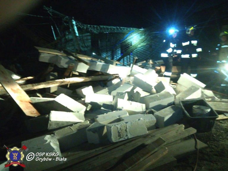 Zawalił się strop. Zlewający się beton przygniótł robotnika