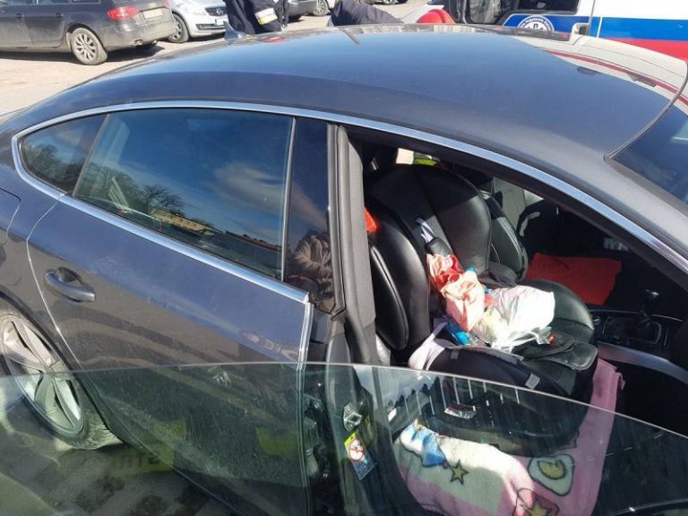 Nowy Sącz: dziecko uwięzione w samochodzie