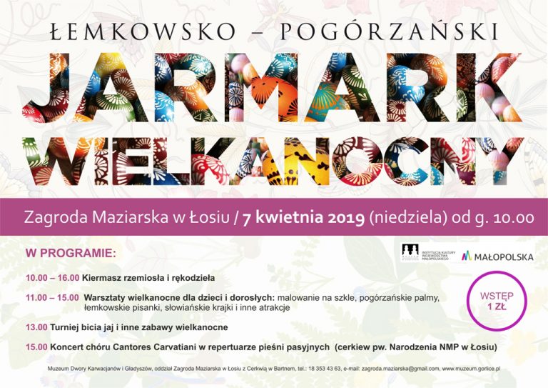 Łosie, 7 kwietnia: Łemkowsko – Pogórzański Jarmark Wielkanocny