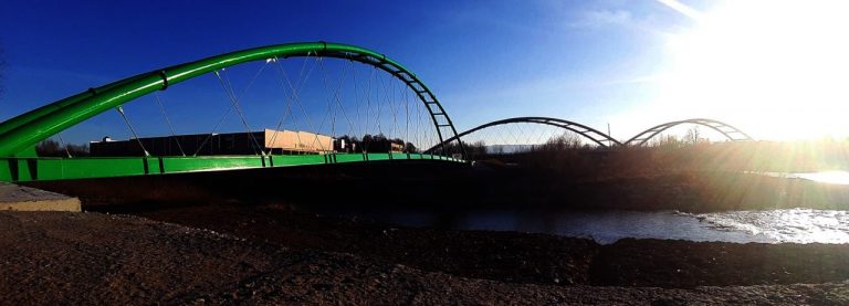 Nowy odcinek Velo Dunajec prawie gotów! A nad nim… tajemnicze światło na niebie