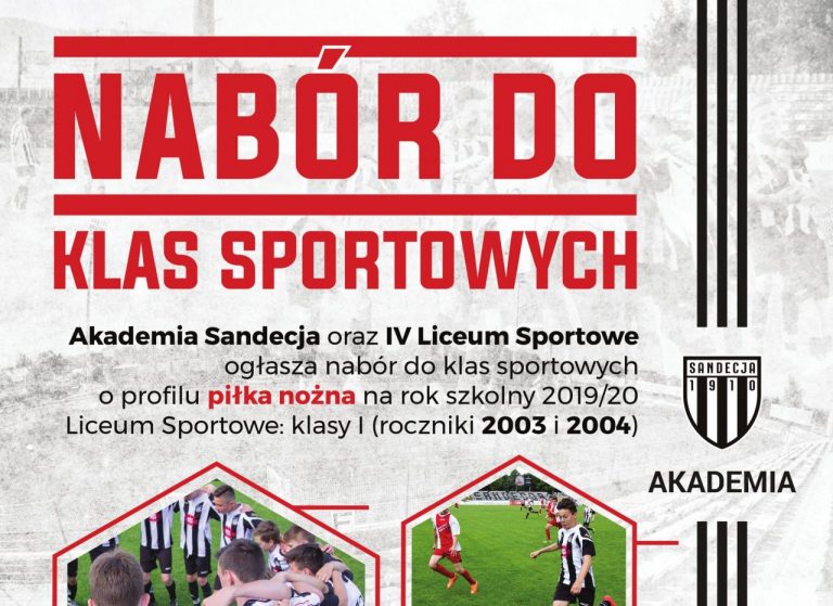 Sandecja i IV Liceum Sportowe startują z naborem!
