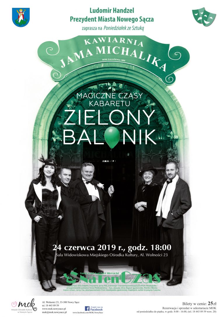 Poniedziałek ze Sztuką – MAGICZNE CZASY KABARETU „ZIELONY BALONIK”