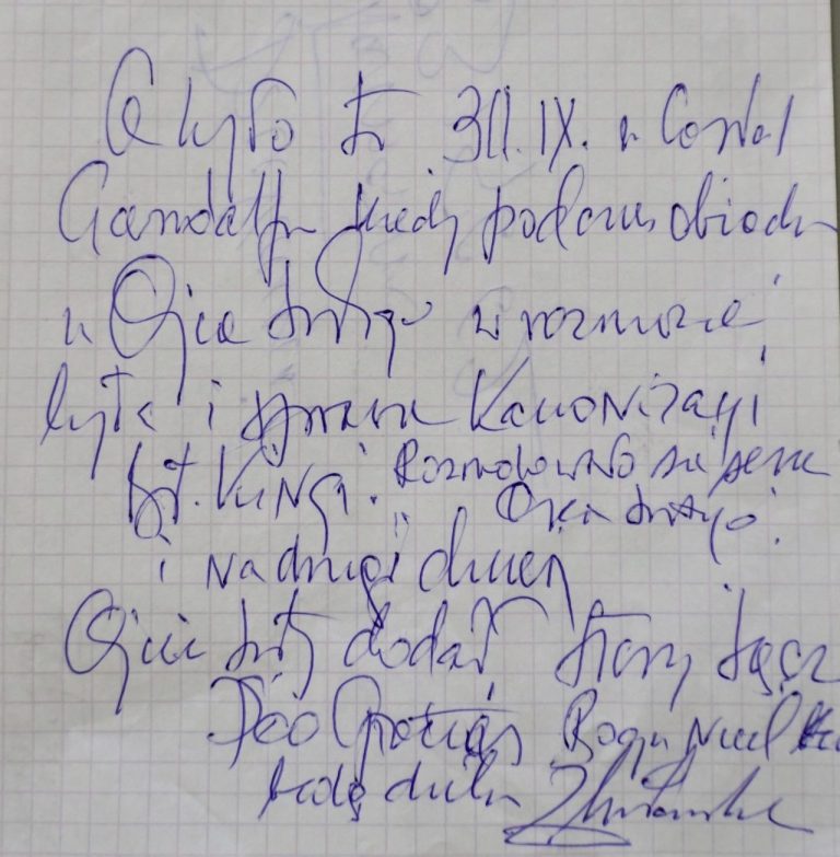 Ks. Peszkowski podpowiedział miejsce