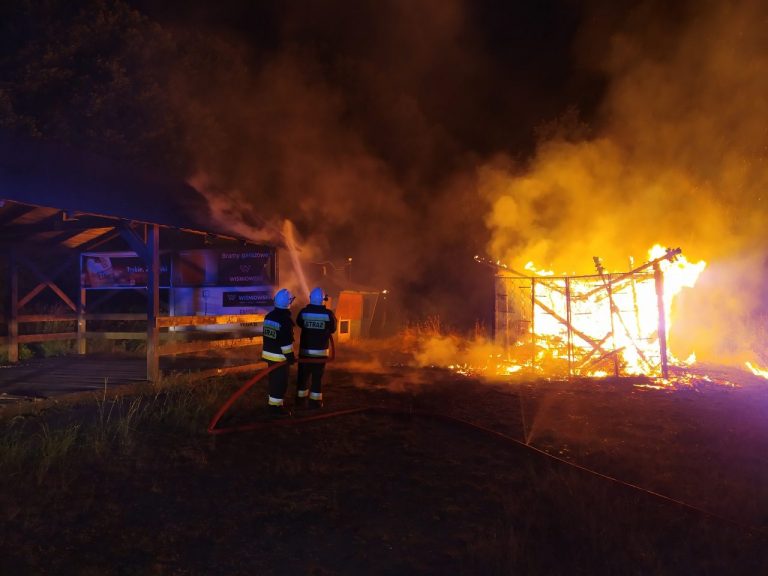 Dwa pożary w jednej miejscowości. Bar spłonął doszczętnie