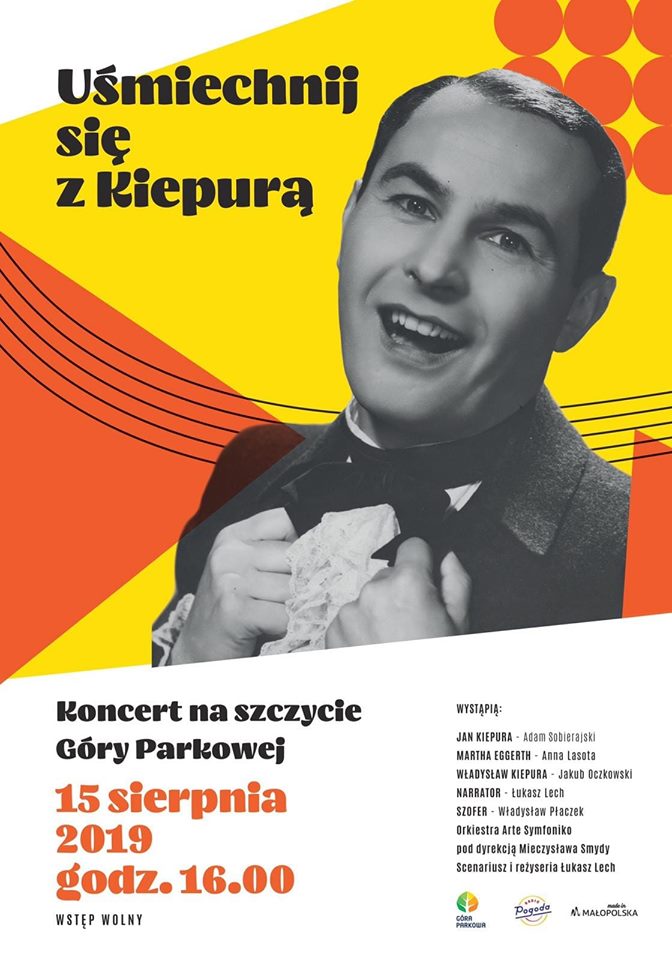 Krynica, Góra Parkowa, 15 sierpnia: koncert „uśmiechnij się z Kiepurą”