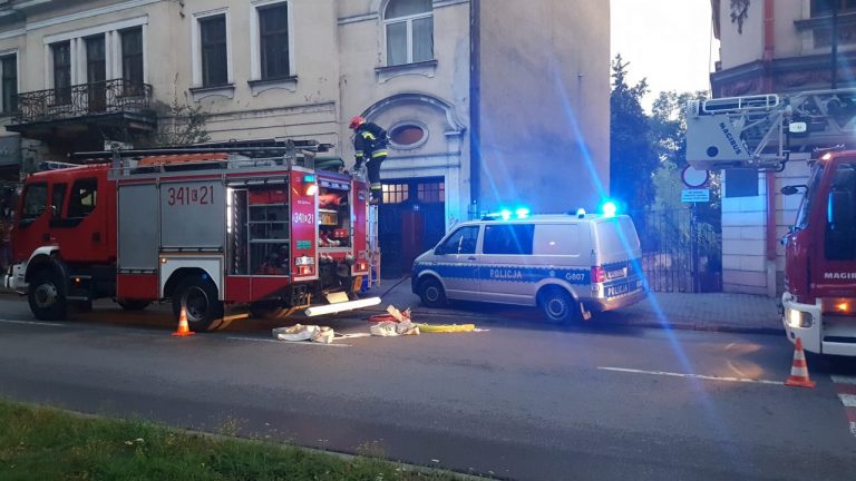 Nowy Sącz: pożar na ul. Jagiellońskiej. Siedem osób w szpitalu