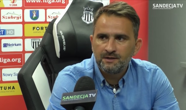 Trener Sandecji po porażce: „Czegoś nam zabrakło” [Wideo]
