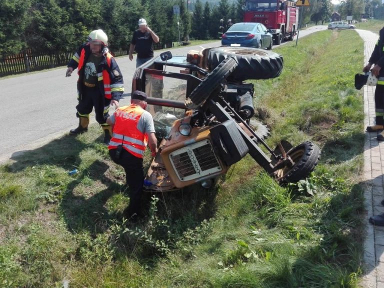 Wysowa-Zdrój: Traktorzysta ranny w wypadku. W akcji LPR